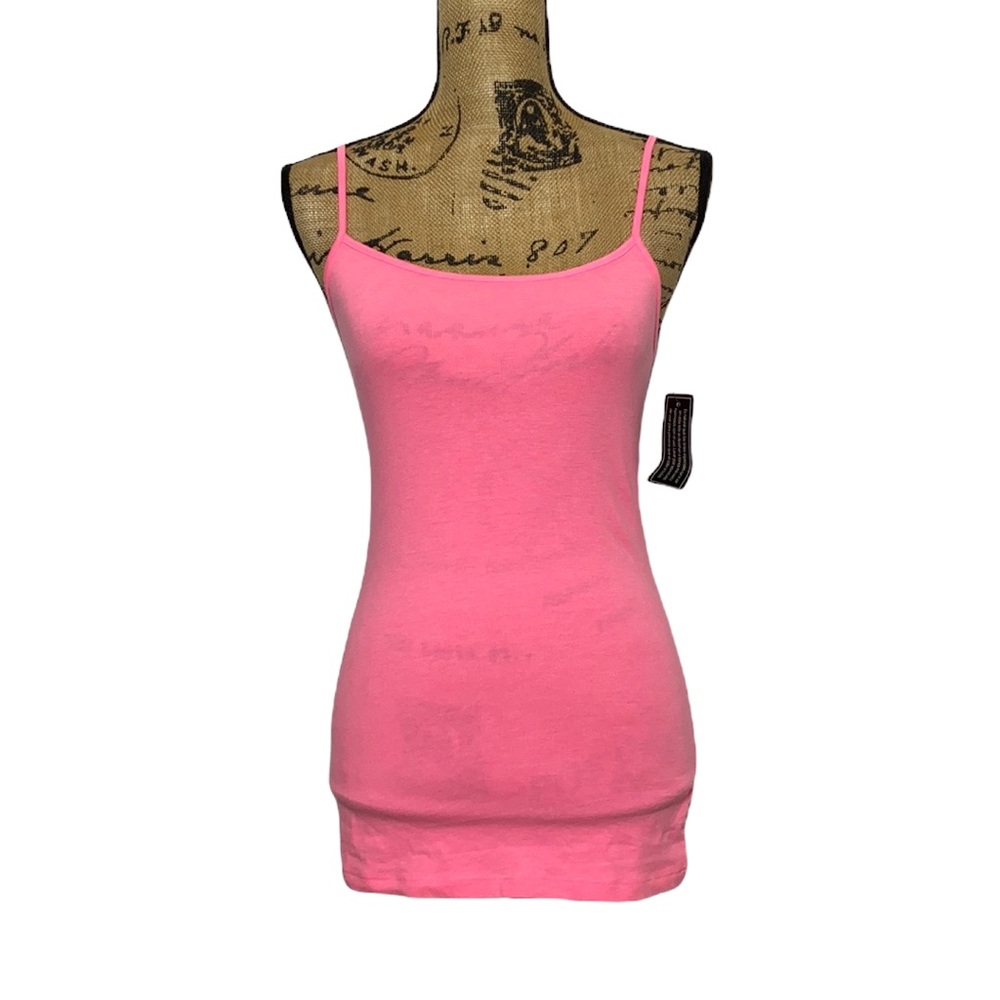 Pink Spaghetti Strap Casual Tank Top Juniors M 7-9